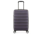 Antler Juno Metallic 46L Cabin Expandable Hardcase Luggage / Suitcase - Aubergine