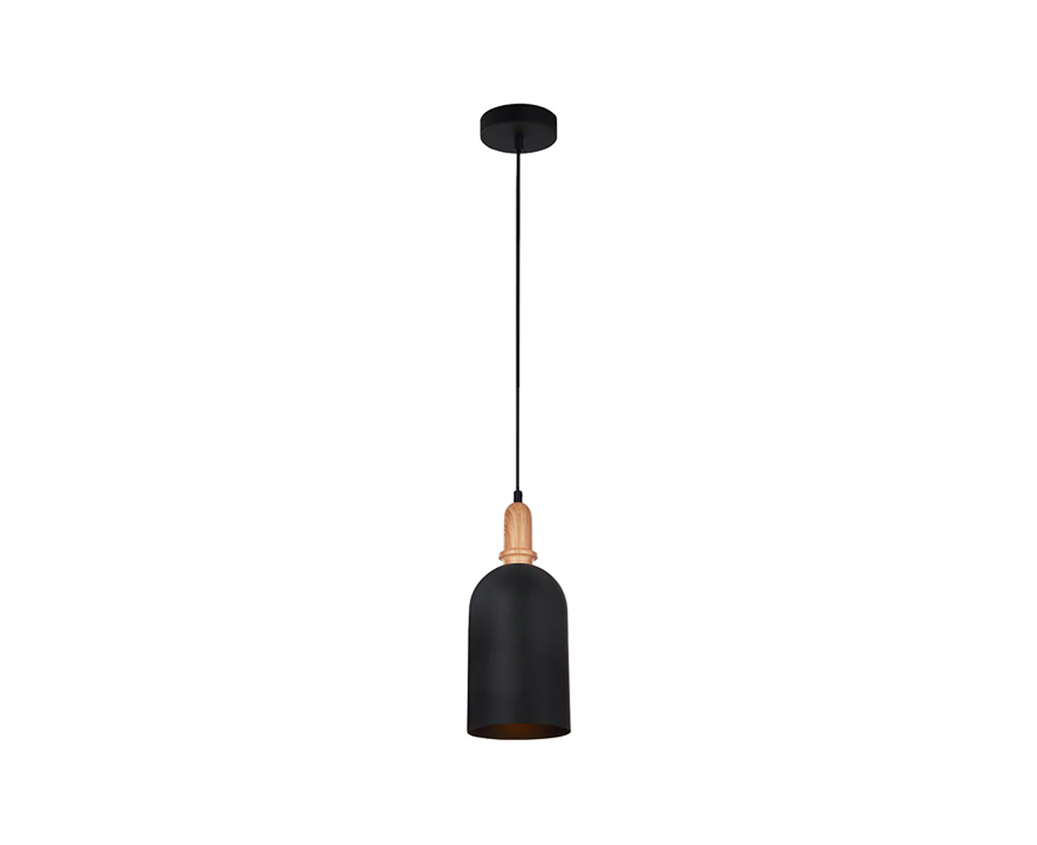 CLA LIGHTING Horten Interior Cylinder / Oblong Pendant Light - Matte Black