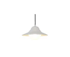 Spy Outdoor LED Pendant Light w/ Frosted Diffuser (Black or White) - White