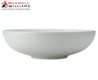 Maxwell & Williams 25cm Basics Diamonds Round Serving Bowl - White