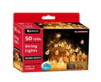 Sansai 50 LED Battery Bubble Decorative/Christmas String Lights Warm White