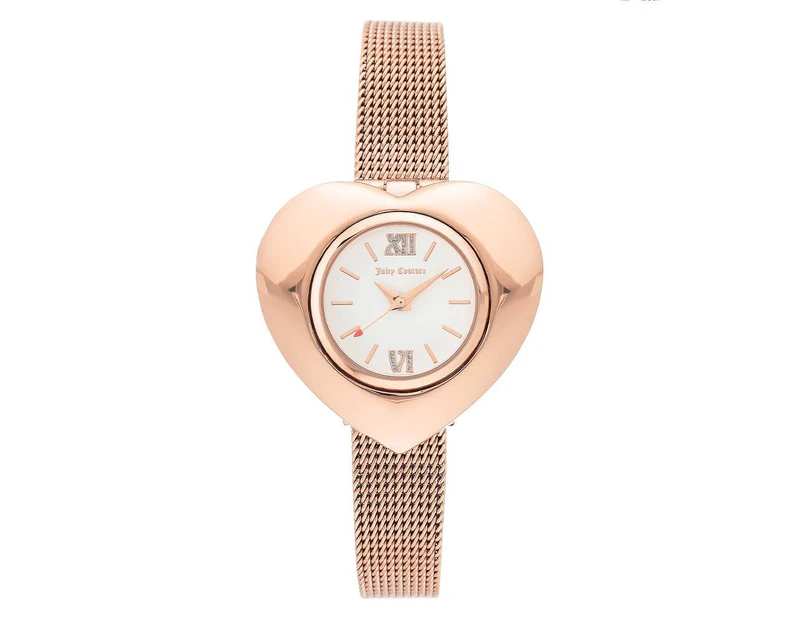 Juicy Couture Rose Gold Mesh with Interchangeable Bezel Set Ladies Watch - JC1262INST