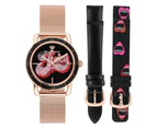 Juicy Couture Rose Gold Mesh with Interchangeable Strap Set Ladies Watch - JC1270INST