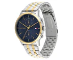 Tommy Hilfiger Men's 44mm 1710432 Stainless Steel Watch - Blue/Silver/Gold