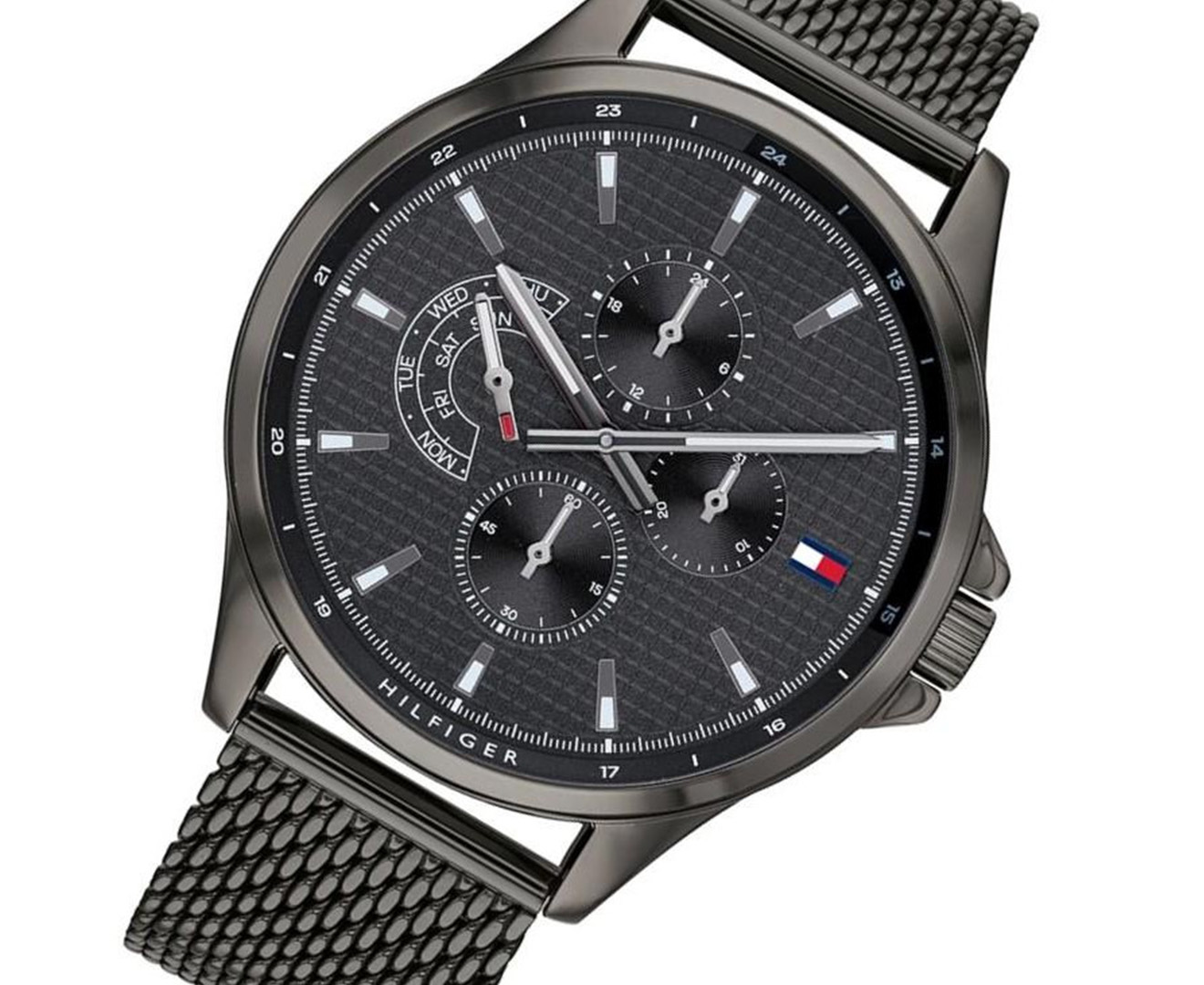 hilfiger mesh watch