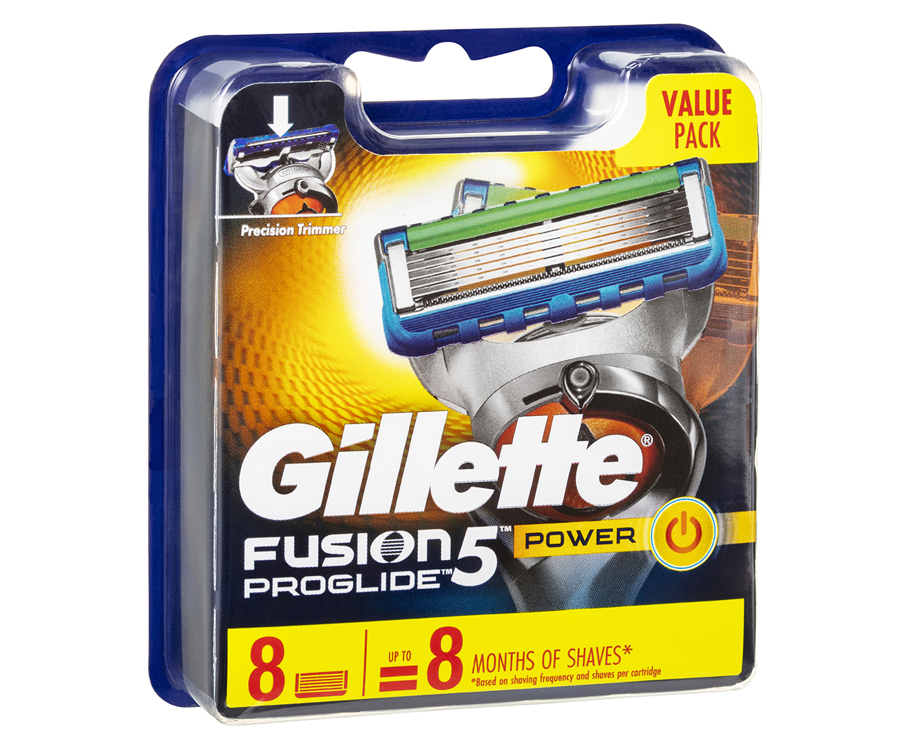 Gillette Fusion5 Proglide Power Razor Blade Refills 8 Pack Au