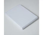 Belledorm 540 Thread Count Satin Stripe Flat Sheet (White) - BM189