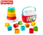 Fisher-Price Baby’s First Blocks & Rock-a-Stack Plant Based Toy Set