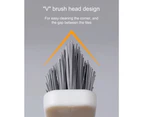 "V" Design Scrubbing Brush with Hard Head and Extendable Tube