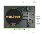 mbeat Woodstock 2 Retro Turntable Player - Green