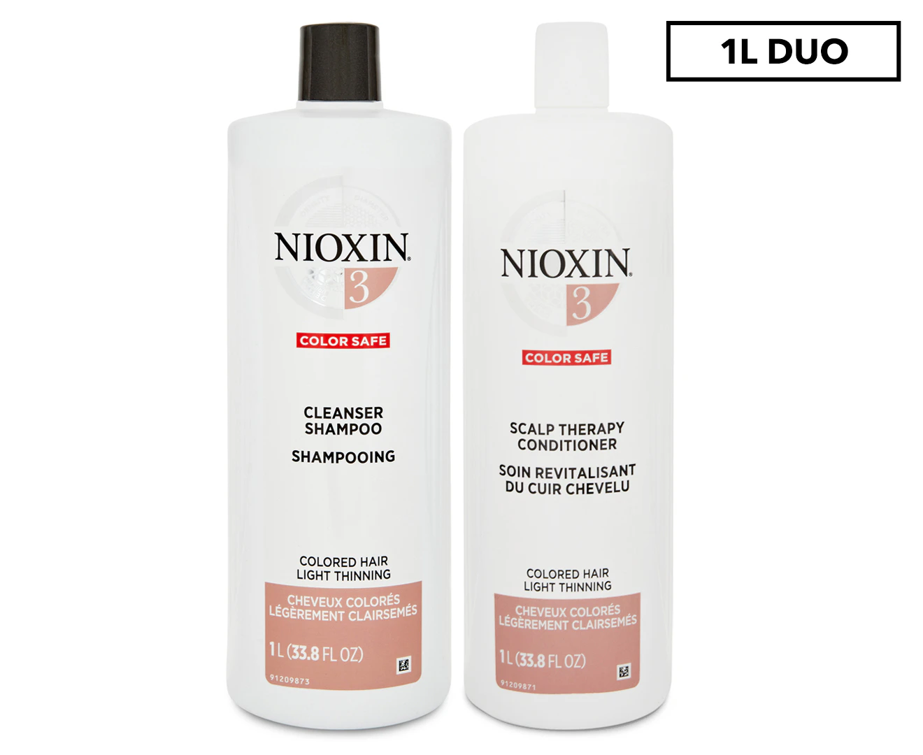 Nioxin System 3 Cleanser & Conditioner Duo 1L