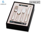 Tablekraft 32-Piece York Cutlery Set - Silver