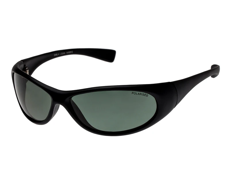 Cancer Council Men's Logan Polarised Sunglasses - Black/Green