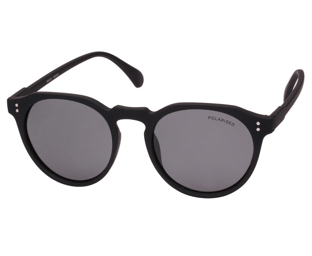 Cancer Council Men's Bright Polarised Sunglasses - Black Rubber/Smoke