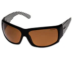 Fish Men's Titan Polarised Sunglasses - Black/Stripe/Brown