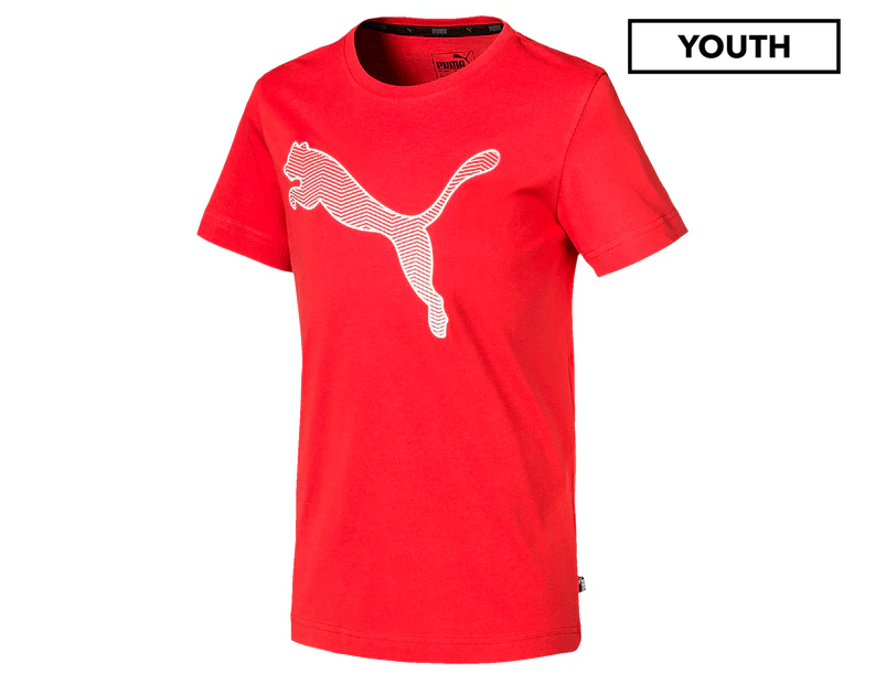 Puma Youth Boys' KA Tee / T-Shirt / Tshirt - High Risk Red