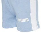 Puma Youth Girls' Contrast Shorts - Cerulean