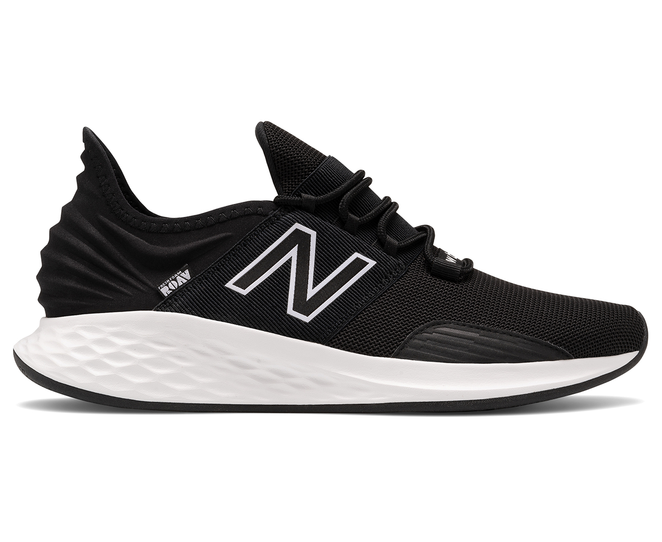 New Balance Men's Fresh Foam Roav Sneakers - Black With White | Www ...