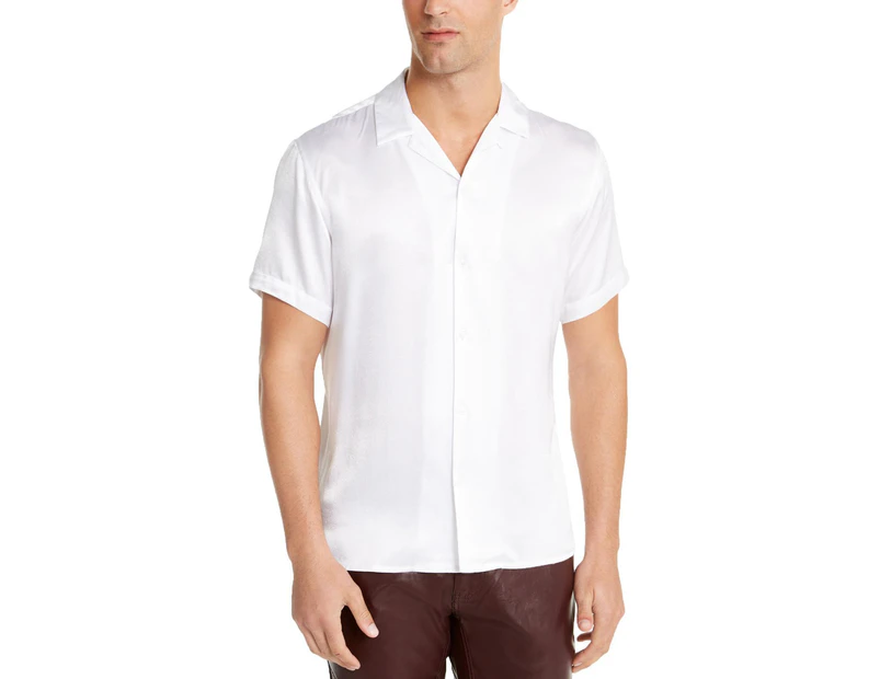 Inc Men's Casual Shirts Button-Down Shirt - Color: White Pure
