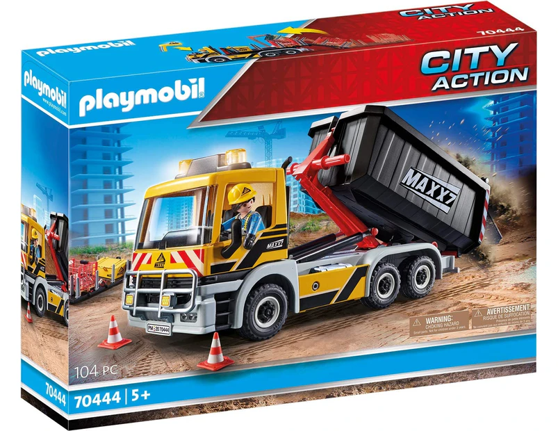 Playmobil City Action Construction Truck with Tilting Trailer