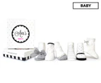 Trumpette Baby Ava Socks 6-Pack - Grey/White/Black