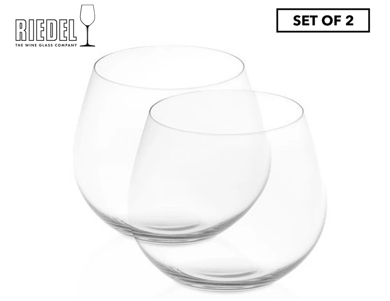 Set of 2 Riedel 'O' Series Stemless Oaked Chardonnay Wine Glasses