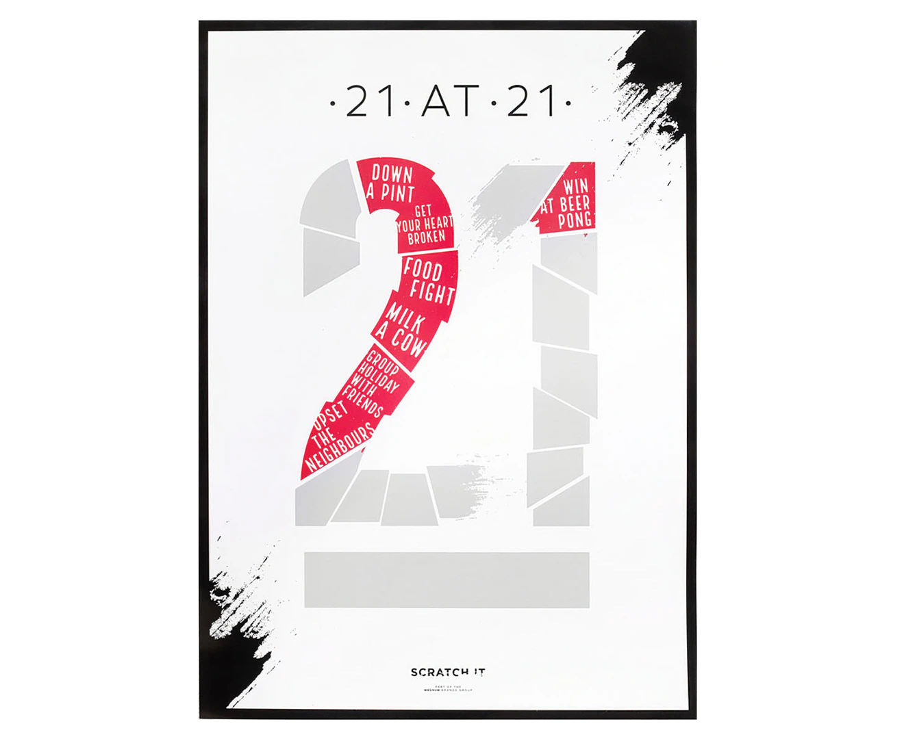 21 At 21 Scratch & Reveal Poster