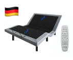 Solace Sleep Electric Adjustable Bed Base with German Motors, Massage, Zero Gravity, Remote Control - Grey