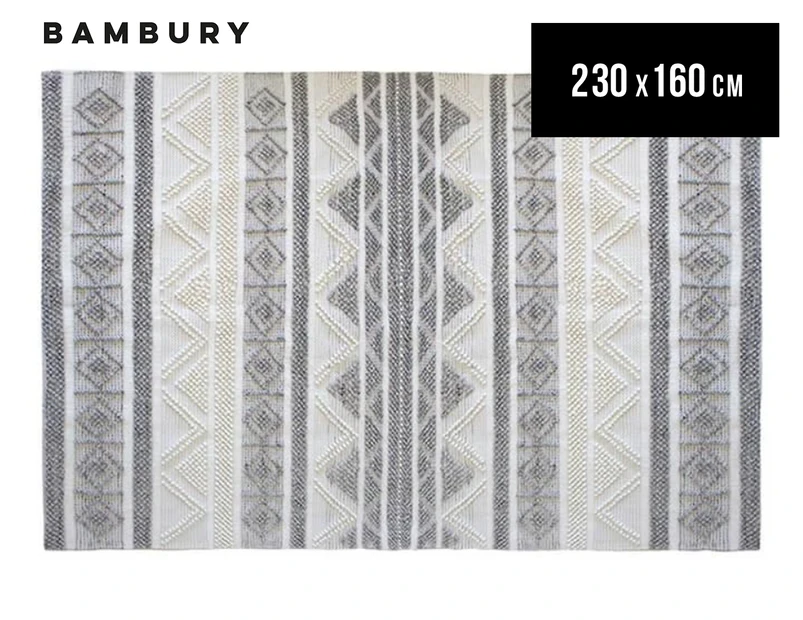 Bambury 160x230cm Yadira Floor Rug - Cream/Grey