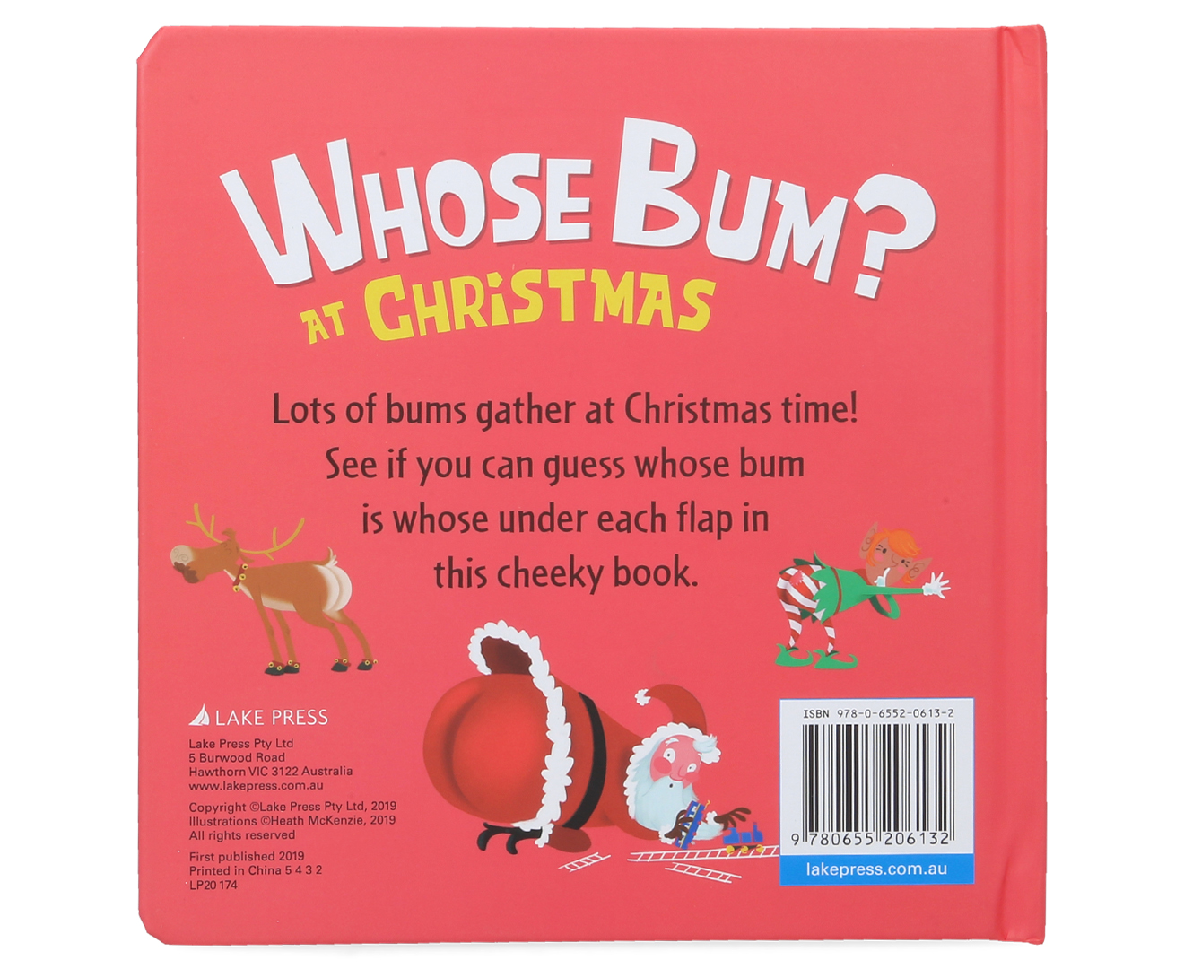 Whose Bum? At Christmas Board Book by Heath McKenzie | Catch.co.nz