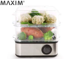 Maxim 500W Multifunction Food Steamer - Silver/Clear/Black MPS100