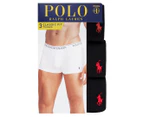 Polo Ralph Lauren Men's Classic Fit Cotton Trunks 3-Pack - Black