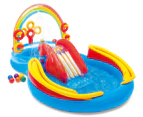 Intex Rainbow Ring 2.97m Play Centre Inflatable Swimming Pool Outdoor Kids 3y+