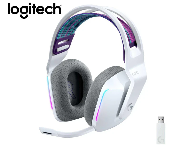 Logitech G733 Lightspeed Wireless RGB Gaming Headset - White