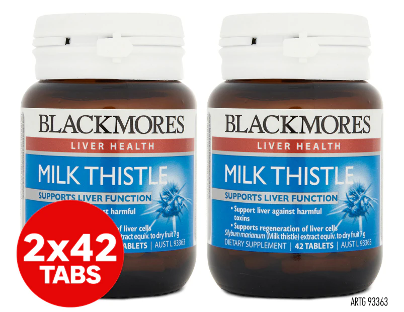 2 x 42 Tabs Blackmores Liver Health Milk Thistle
