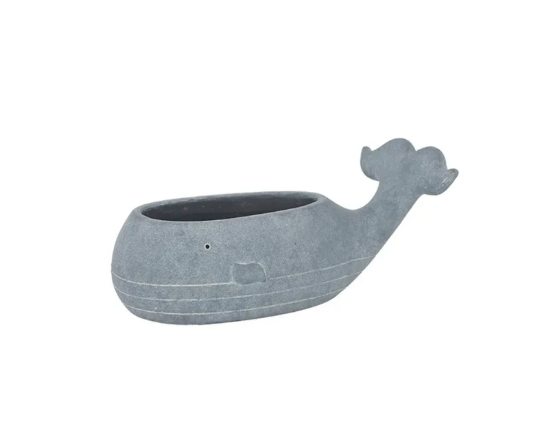 Moby Whale Cement Planter
