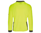 KingGee Women's Size M Hi-Visibility Workcool Spliced Polo Shirt - Yellow/Black