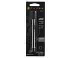 Cross 8513-2 Medium Ballpoint Pen Refill 2pk - Black 1