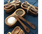 Acacia Condiment Set With Mini Spoons