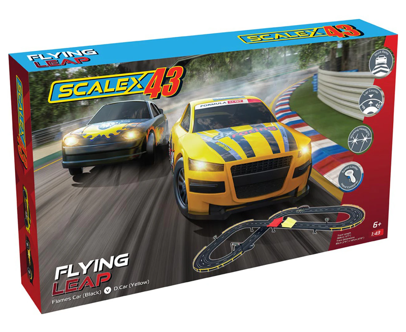 Scalextric Scalex 43 Flying Leap Race Car Set