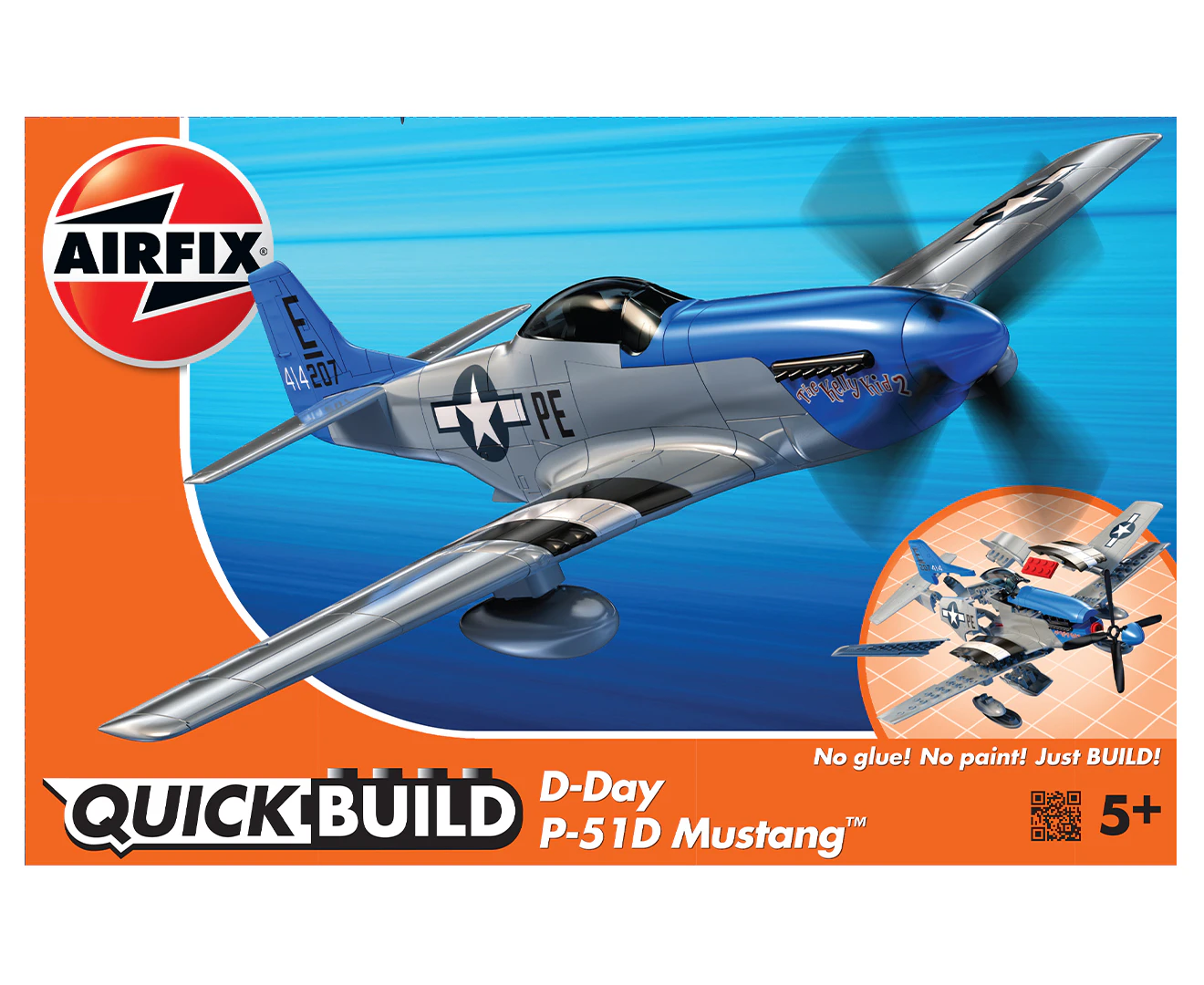 Airfix Quickbuild D-Day P-51D Mustang Model Kit