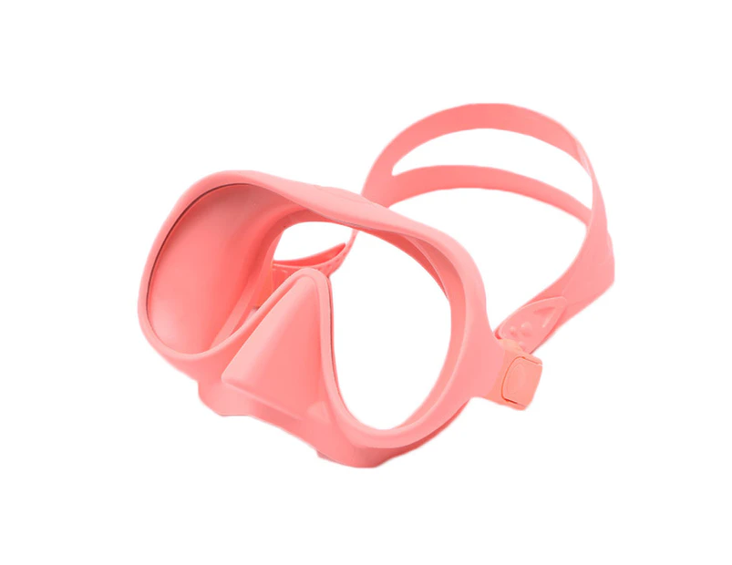 Adore M301 Diving Mask Anti-Fog Tempered Glass Waterproof Lens Adjustable Strap Water Lung Frame For Snorkeling Swimming Scuba Diving-Pink