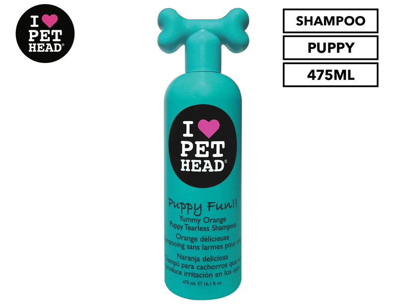Pet Head Puppy Tearless Shampoo Yummy Orange 475mL