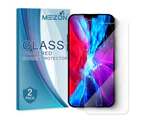 [2 Pack] MEZON Apple iPhone 12 Mini (5.4”) Tempered Glass Crystal Clear Premium 9H HD Screen Protector – Case Friendly (iPhone 12 Mini, 9H)