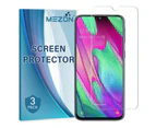 [3 Pack] MEZON Samsung Galaxy A70 Anti-Glare Matte Screen Protector Film – Case Friendly, Shock Absorption (A70, Matte)