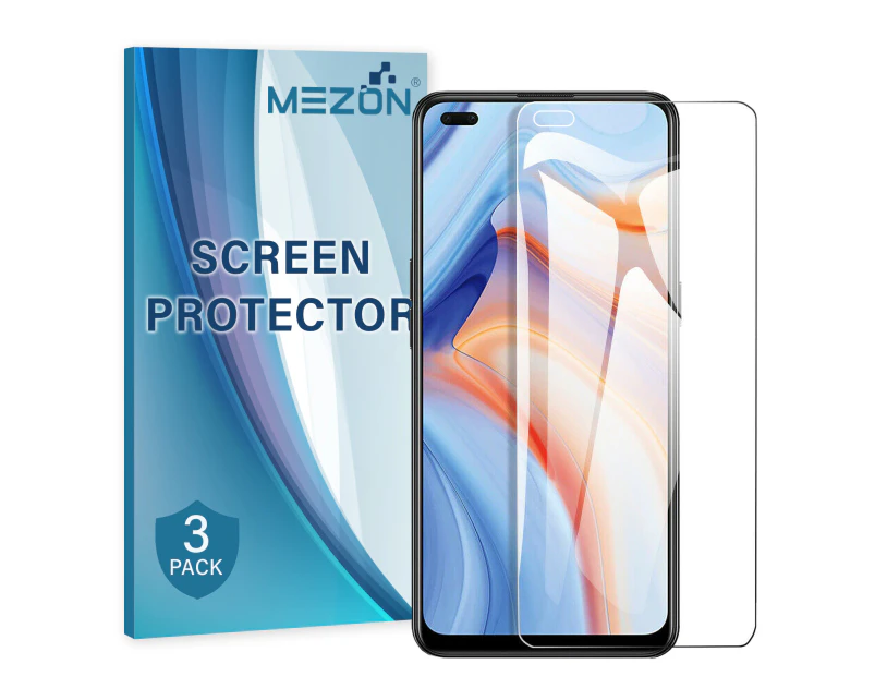 [3 Pack] MEZON OPPO Reno4 5G Anti-Glare Matte Screen Protector Film – Case Friendly, Shock Absorption (Reno4 5G, Matte)