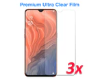 [3 Pack] MEZON Realme C3 Ultra Clear Screen Protector Film – Case Friendly, Shock Absorption (Realme C3, Clear)