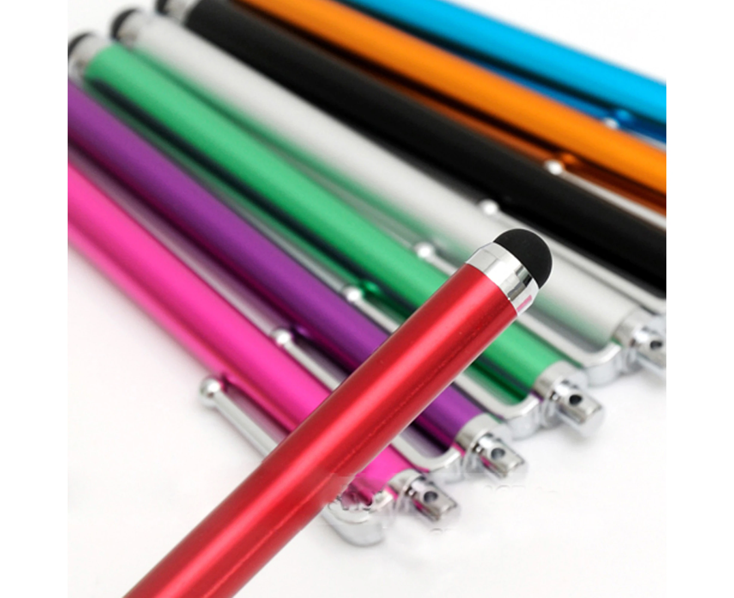 [10 Pack] MEZON Premium Universal Capacitive Touch Screen Stylus Pens – Vibrant Colours, Size 10cm – Compatible with All Devices