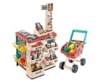 48 Pieces Preschool Kids Pretend Play Shop Grocery Supermarket with Trolley 1