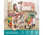 48 Pieces Preschool Kids Pretend Play Shop Grocery Supermarket with Trolley 4